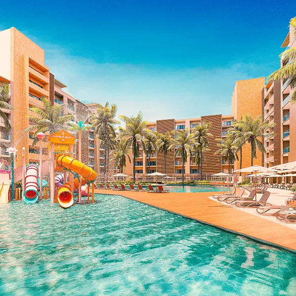 Playground Infantil, Piscinas e Área de Lazer no Hot Beach You